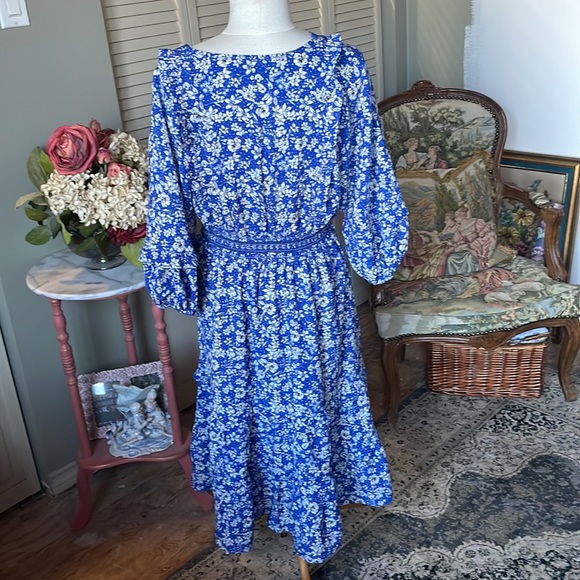 Max Studio Floral Ruffle Dress - Picture 3 of 6